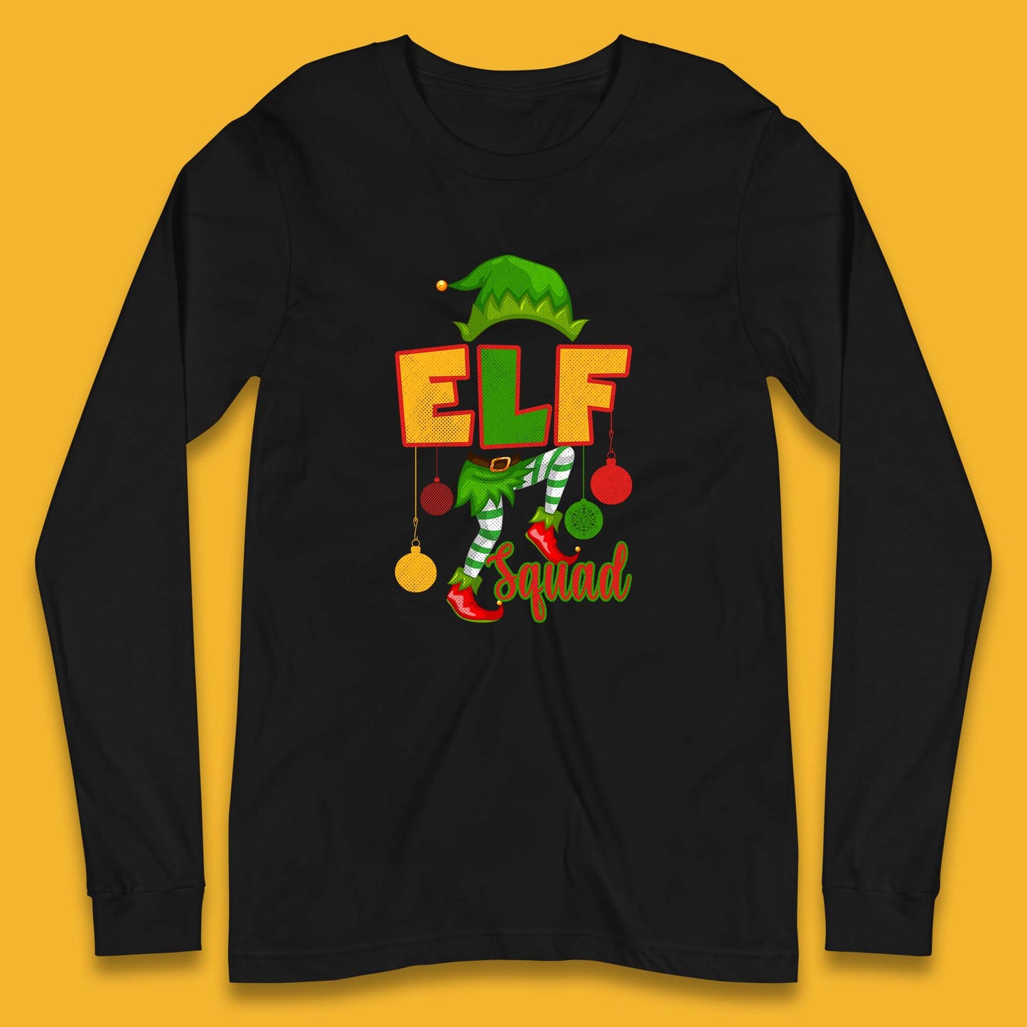 elf squad christmas long sleeve t shirt