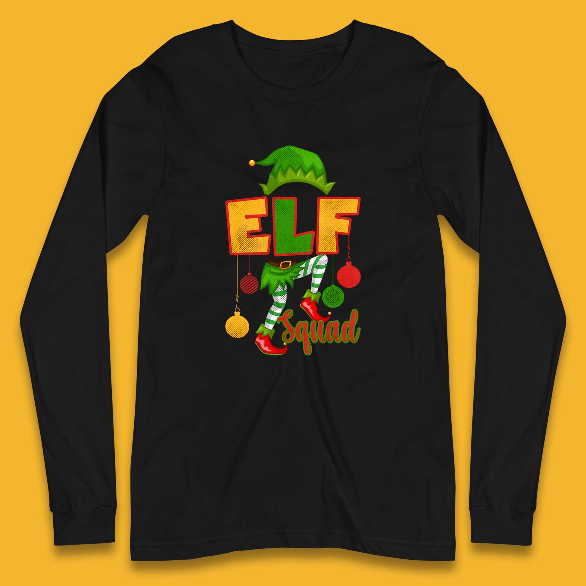 elf squad christmas long sleeve t shirt