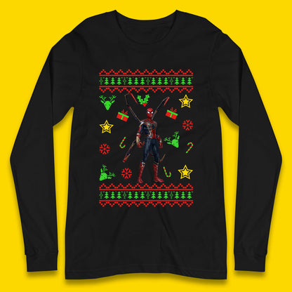 Spiderman Christmas Long Sleeve T-Shirt