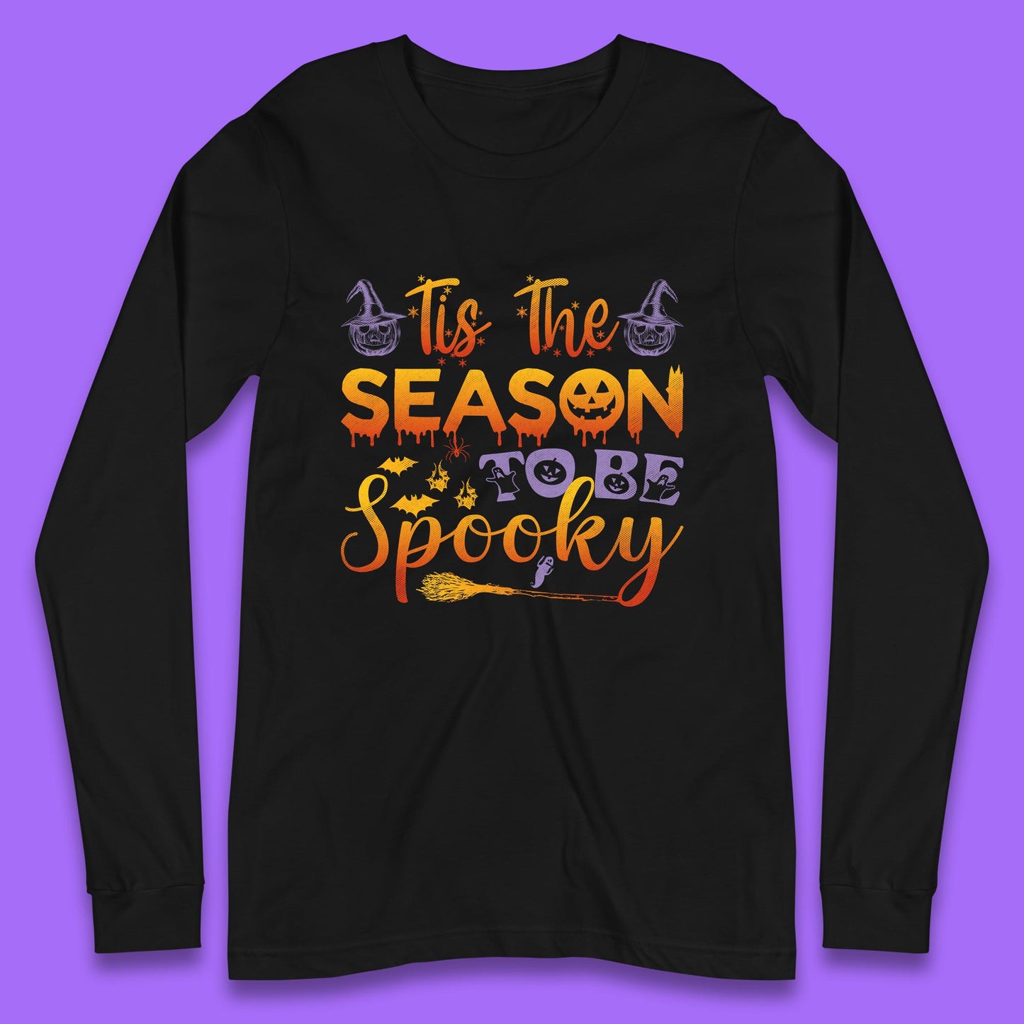 Tis The Season To Be Spooky Halloween Creepy Season Long Sleeve T Shirt