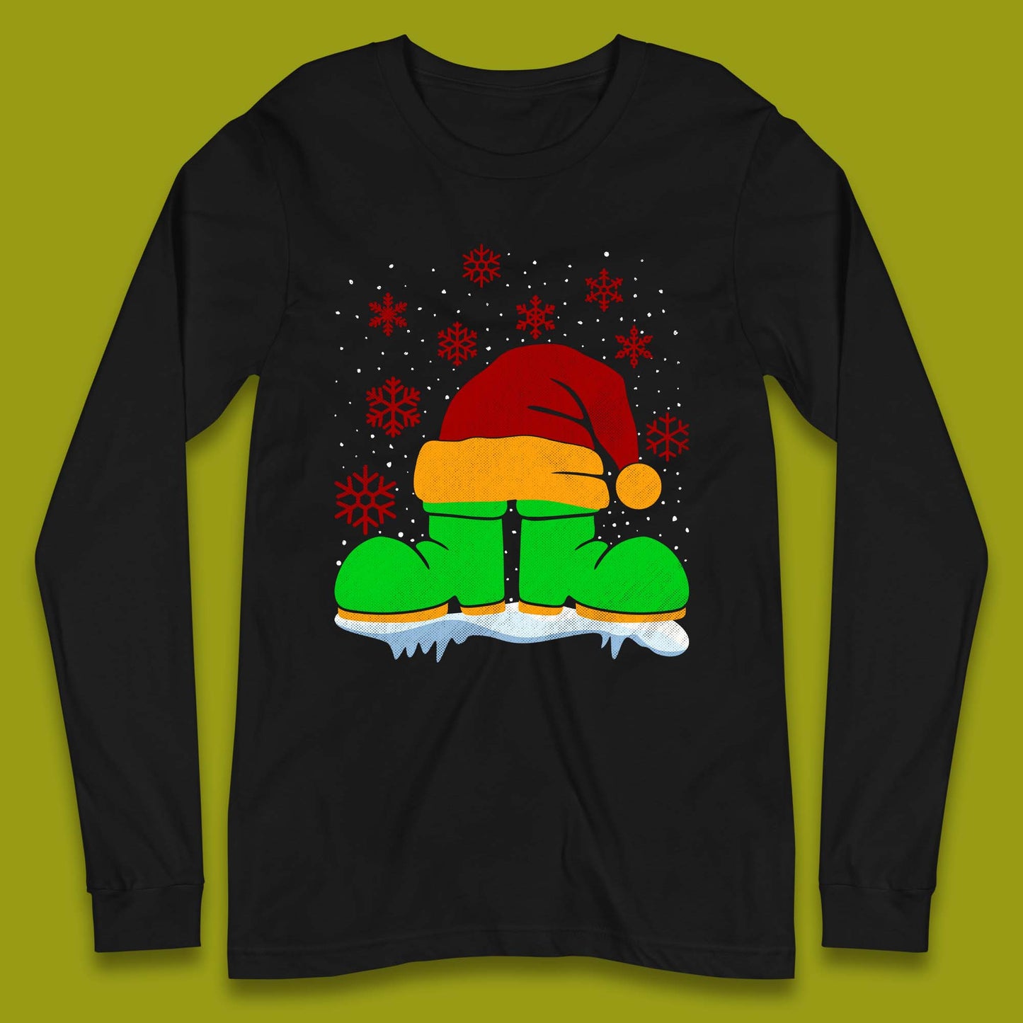 Santa Shoe Christmas Long Sleeve T-Shirt