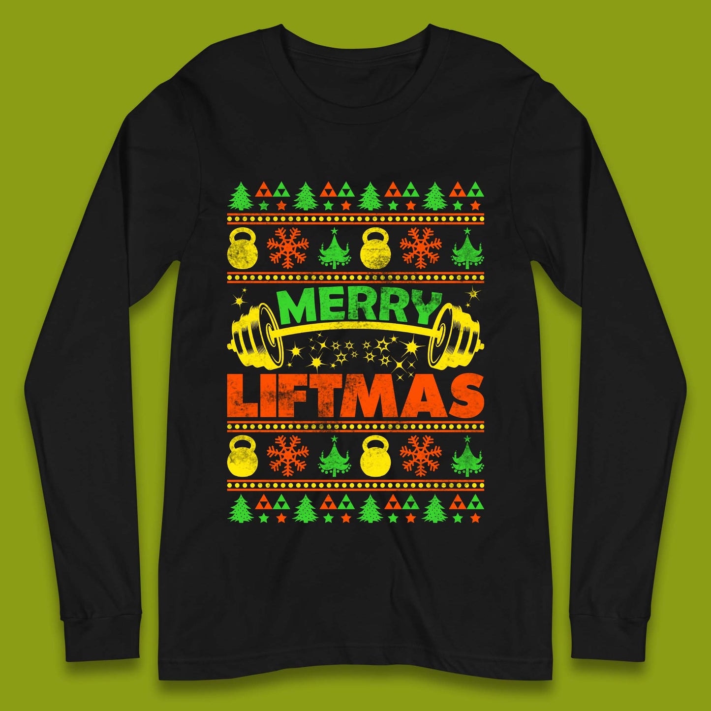Merry Liftmas Christmas Long Sleeve T-Shirt