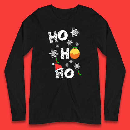 ho ho ho christmas santa hat shirt