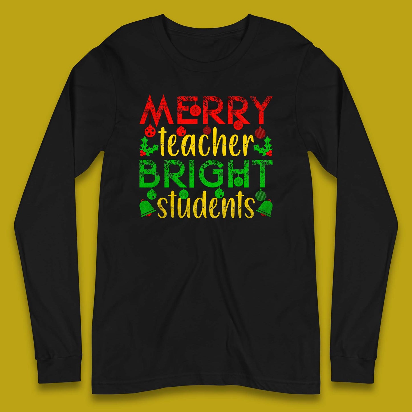 merry teacher bright students christmas t shirt