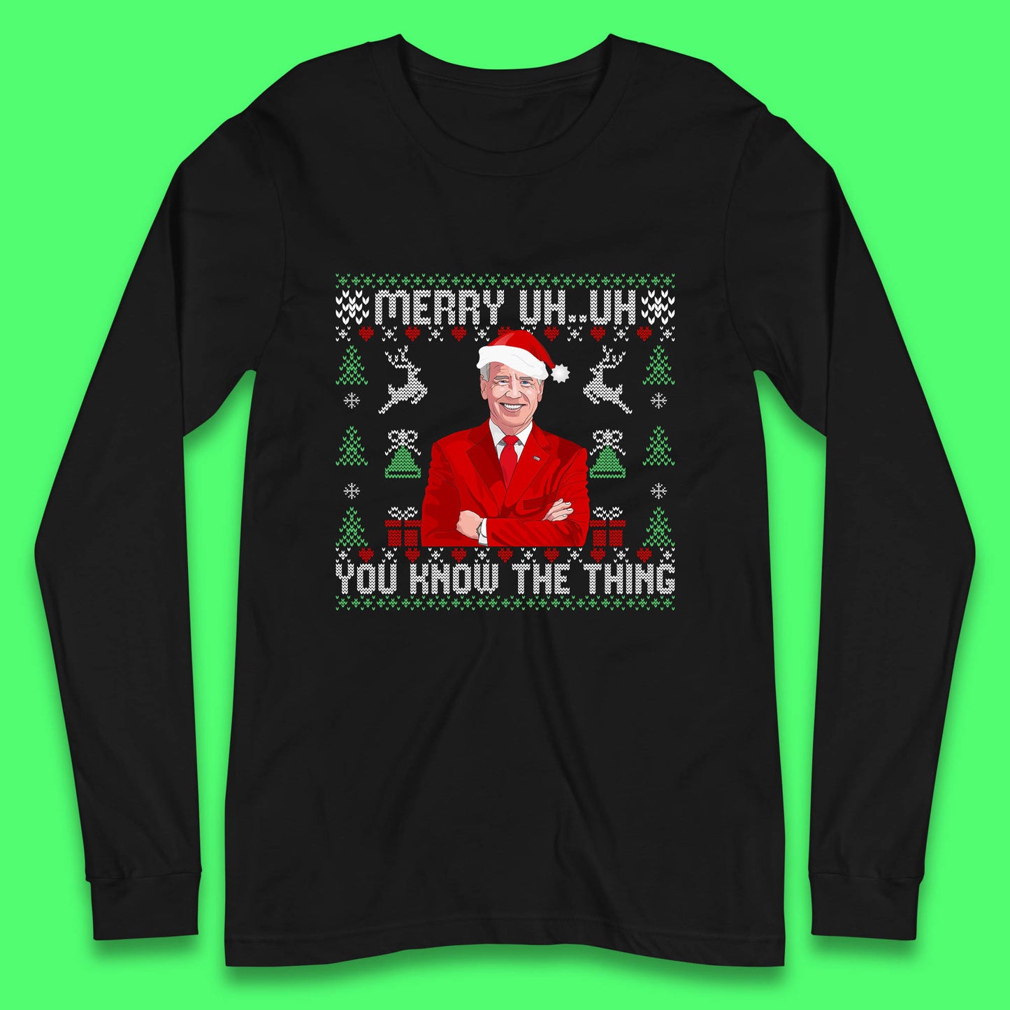 christmas joe biden long sleeve t shirt
