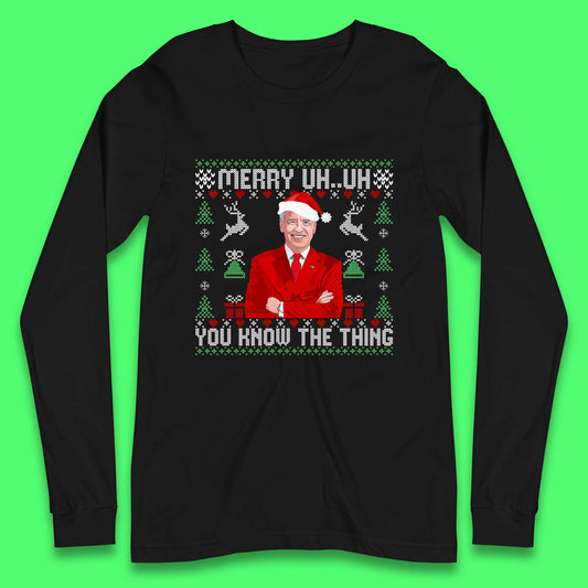 christmas joe biden long sleeve t shirt