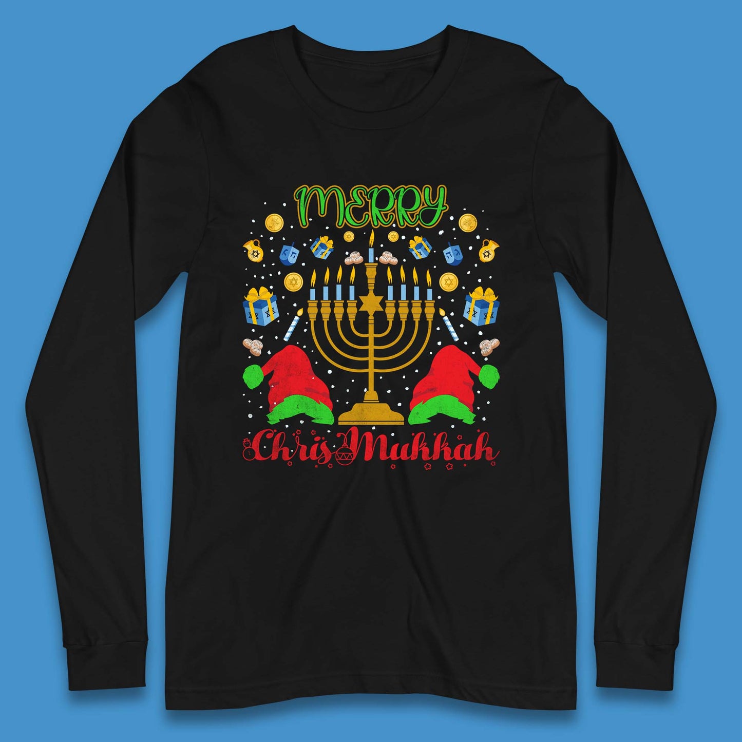 Merry Chrismukkah Long Sleeve T-Shirt