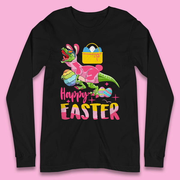 Happy Dinosaur Easter Long Sleeve T-Shirt
