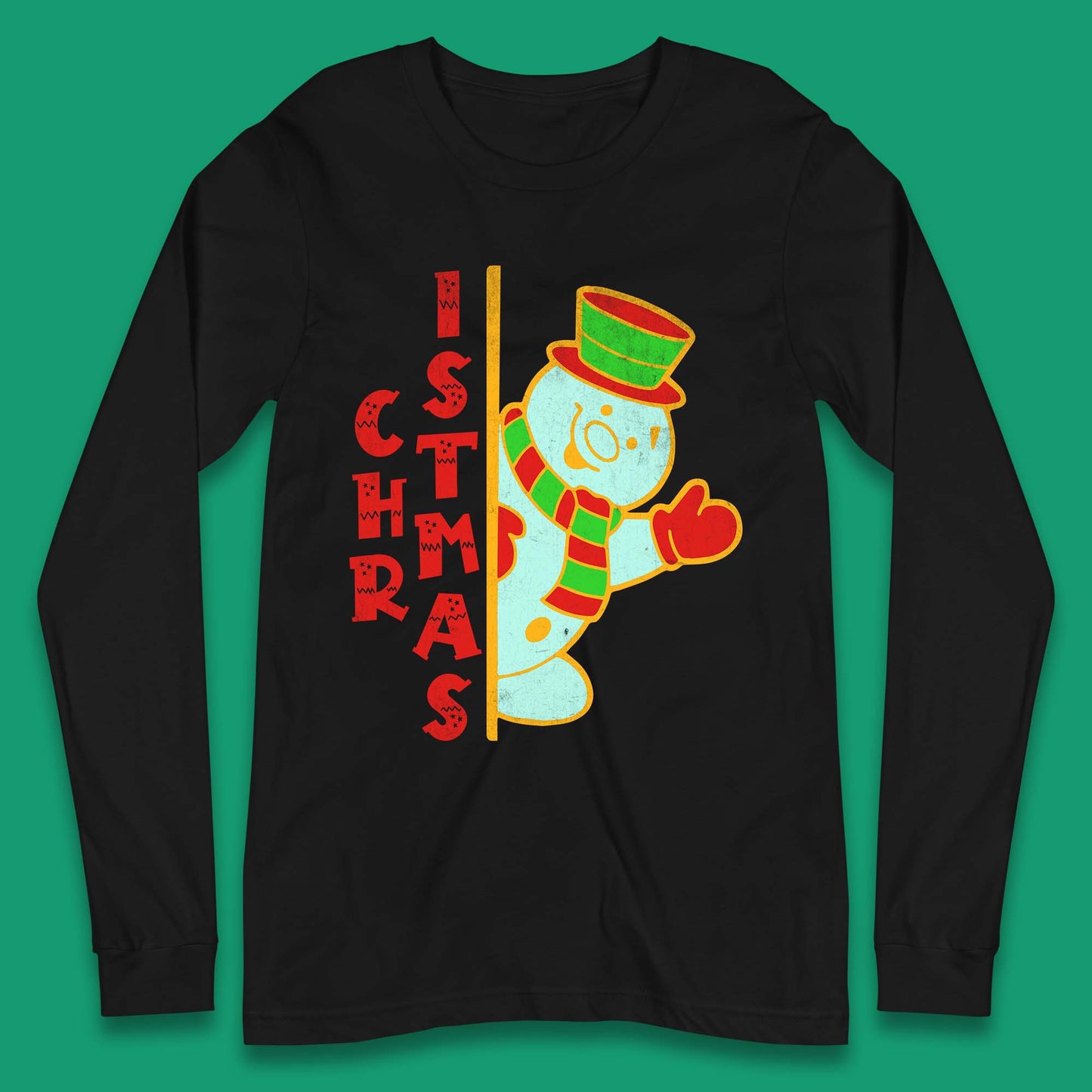 Christmas Snowman Long Sleeve T-Shirt