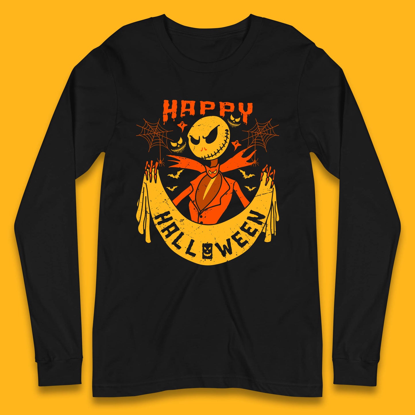 halloween jack skellington long sleeve t shirt
