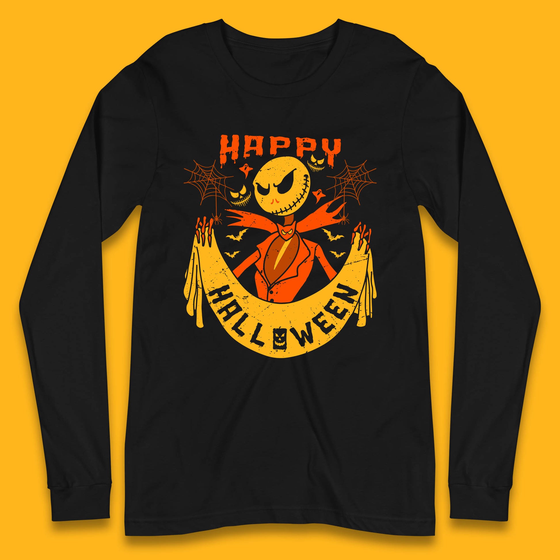 halloween jack skellington long sleeve t shirt