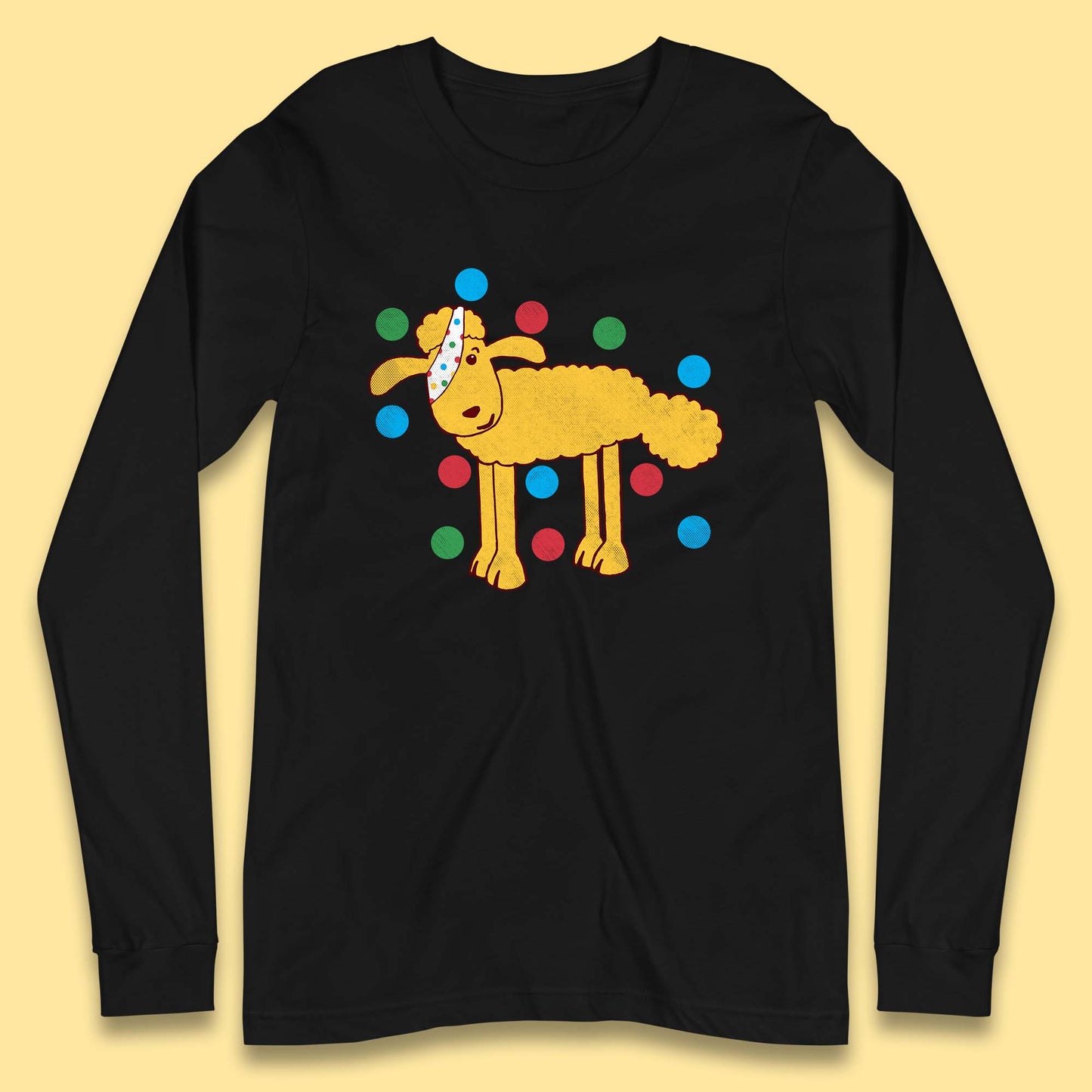 Spotty Pudsey Sheep Children In Need Dotty Spot Charity Raising Pudsey Sheep Long Sleeve T Shirt