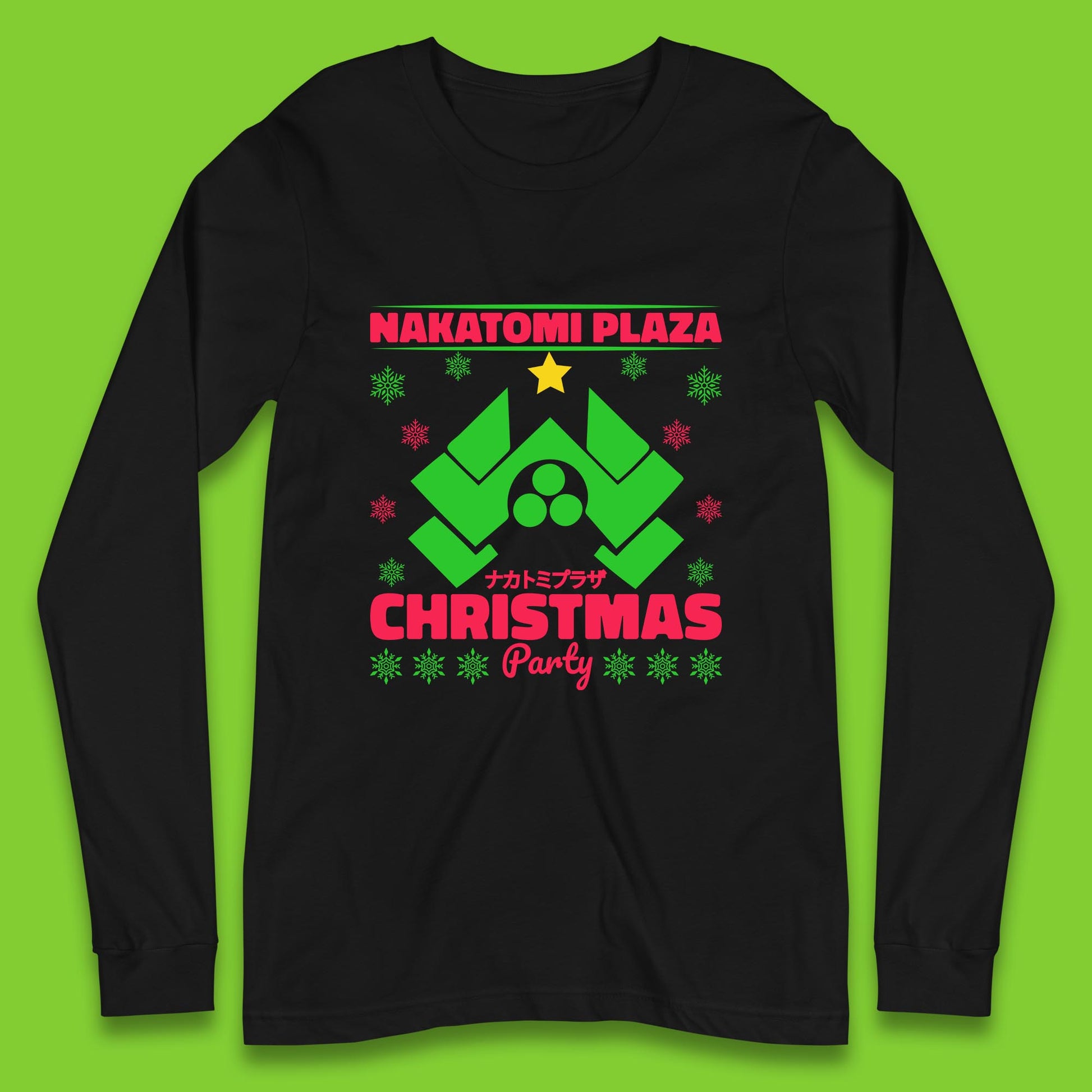 nakatomi plaza christmas long sleeve t shirt