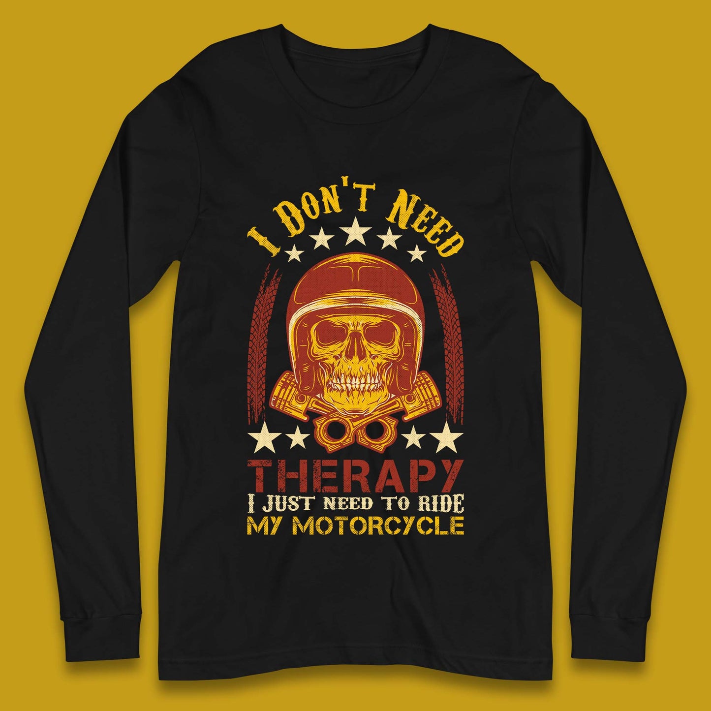 Motorcycle Therapy Long Sleeve T-Shirt