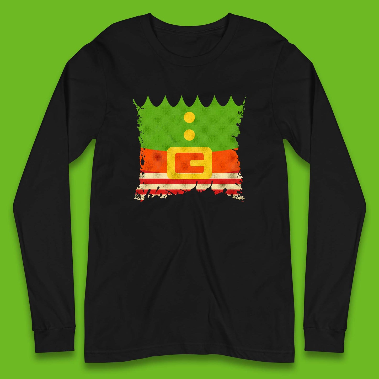 christmas santa claus dress long sleeve t shirt
