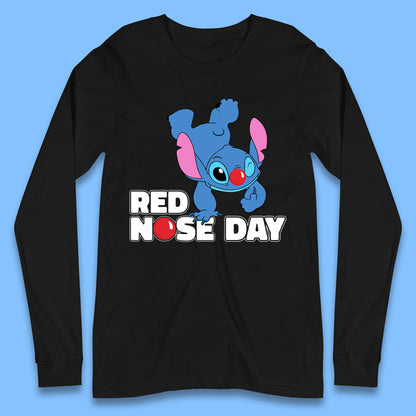 Stitch Red Nose Day Long Sleeve T-Shirt