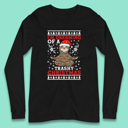 christmas sloth long sleeve t shirt