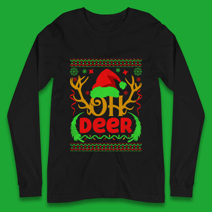 deer antlers christmas long sleeve t shirt