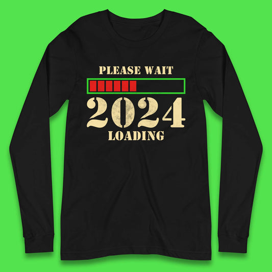 Please Wait 2024 Loading Long Sleeve T-Shirt