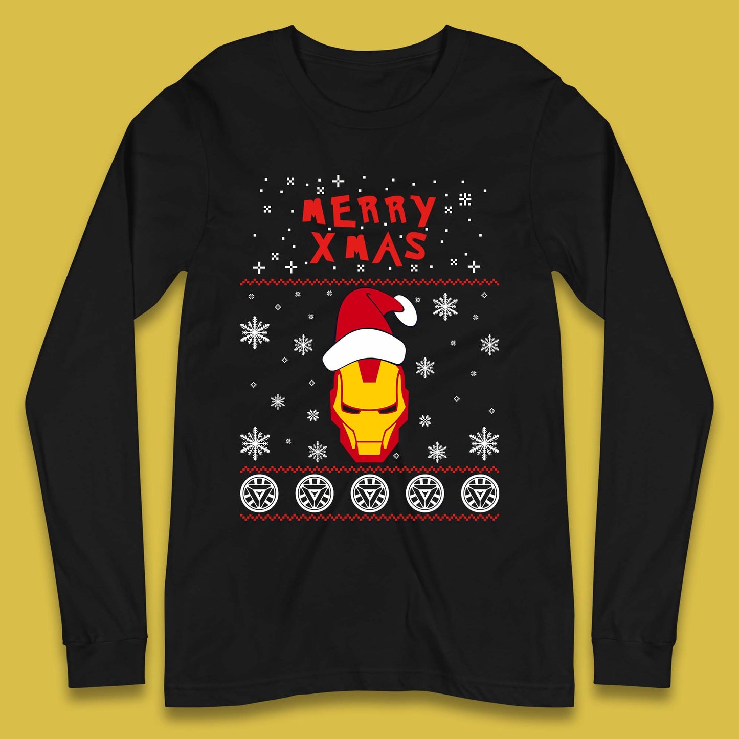 Merry Xmas Ironman Long Sleeve T-Shirt
