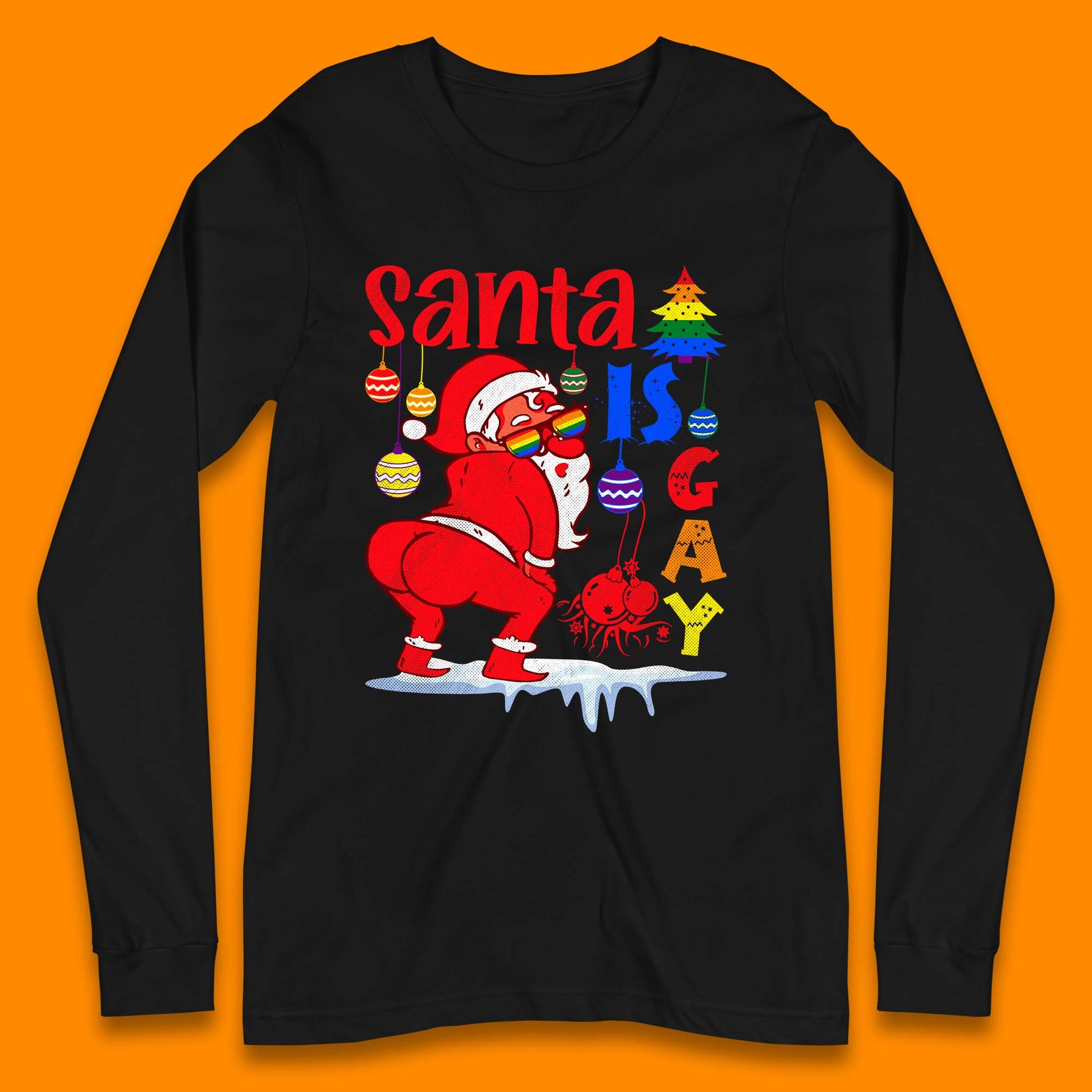 gay pride christmas long sleeve t shirt