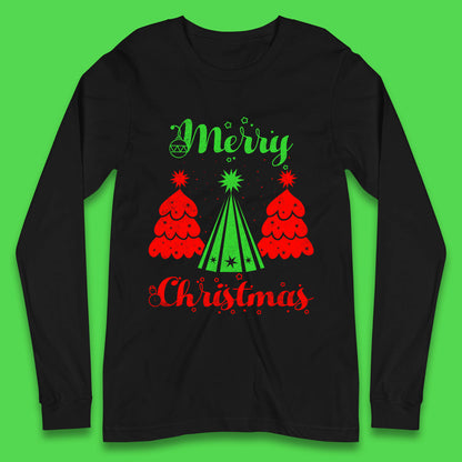 merry christmas tree long sleeve t shirt