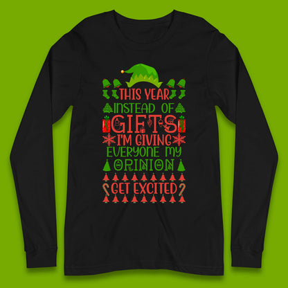chirstmas elf long sleeve t shirt