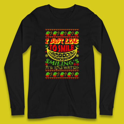 christmas elf long sleeve t shirt