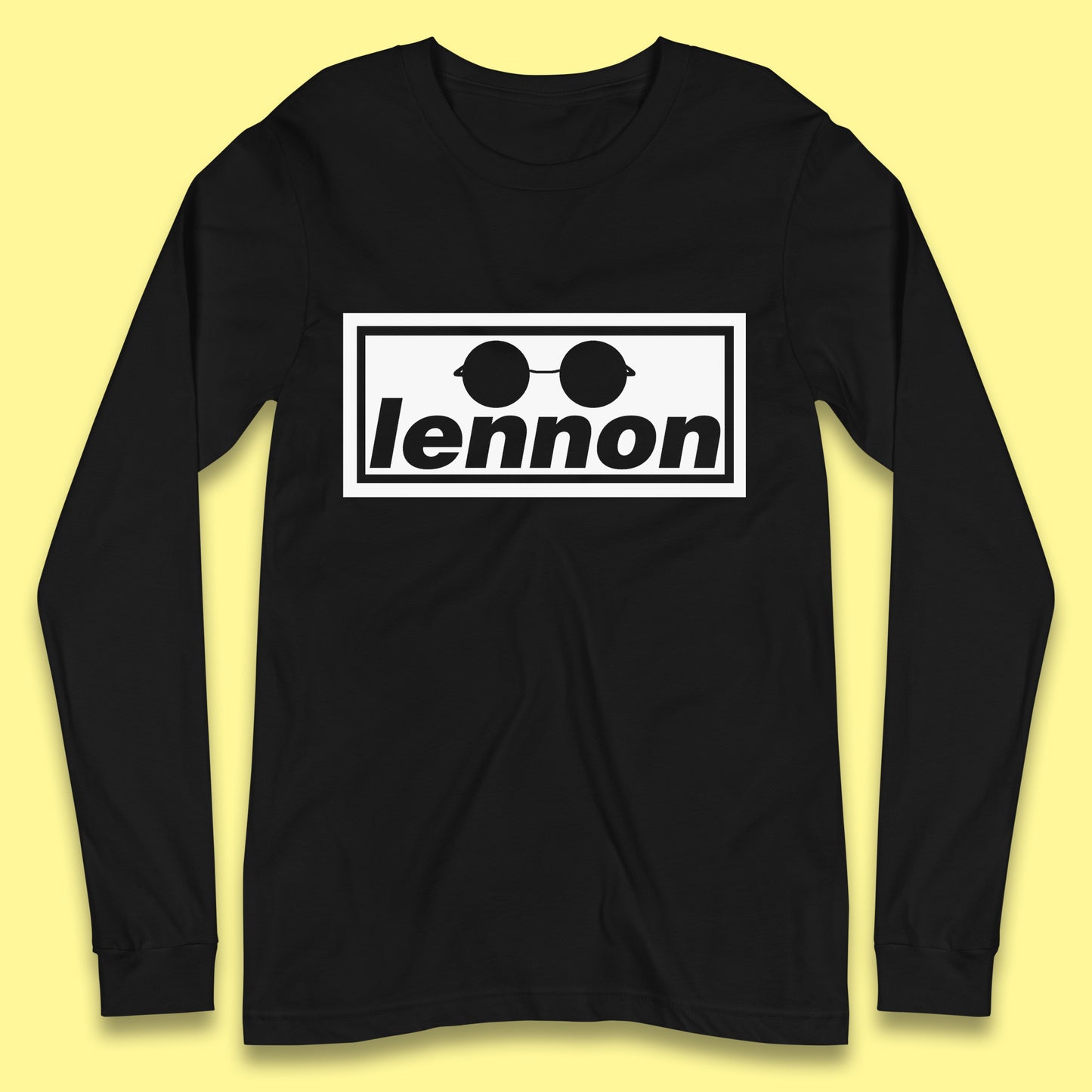 Lennon British Beatles Band John Lennon Singer Songwriter Musician Lennon Glasses Long Sleeve T Shirt