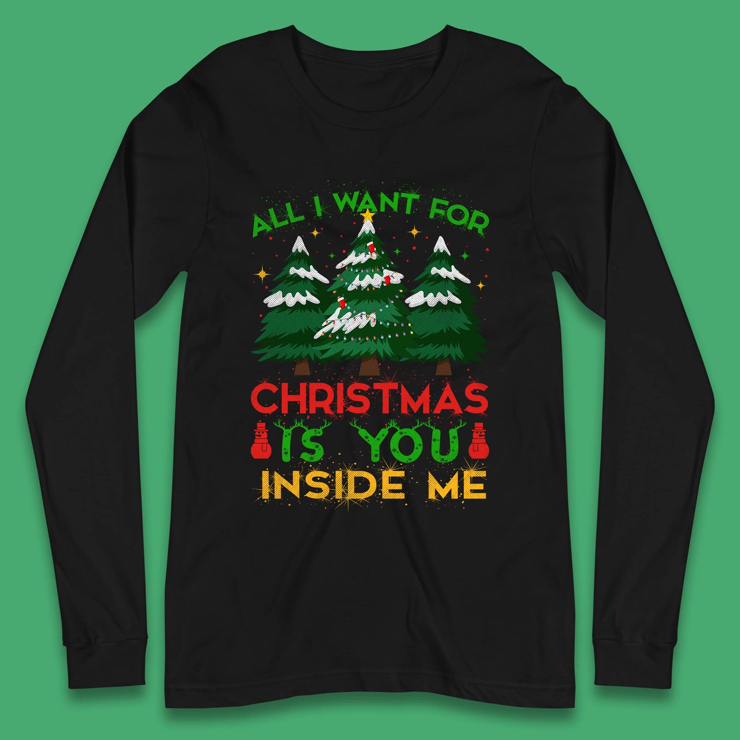 christmas tree long sleeve t shirt