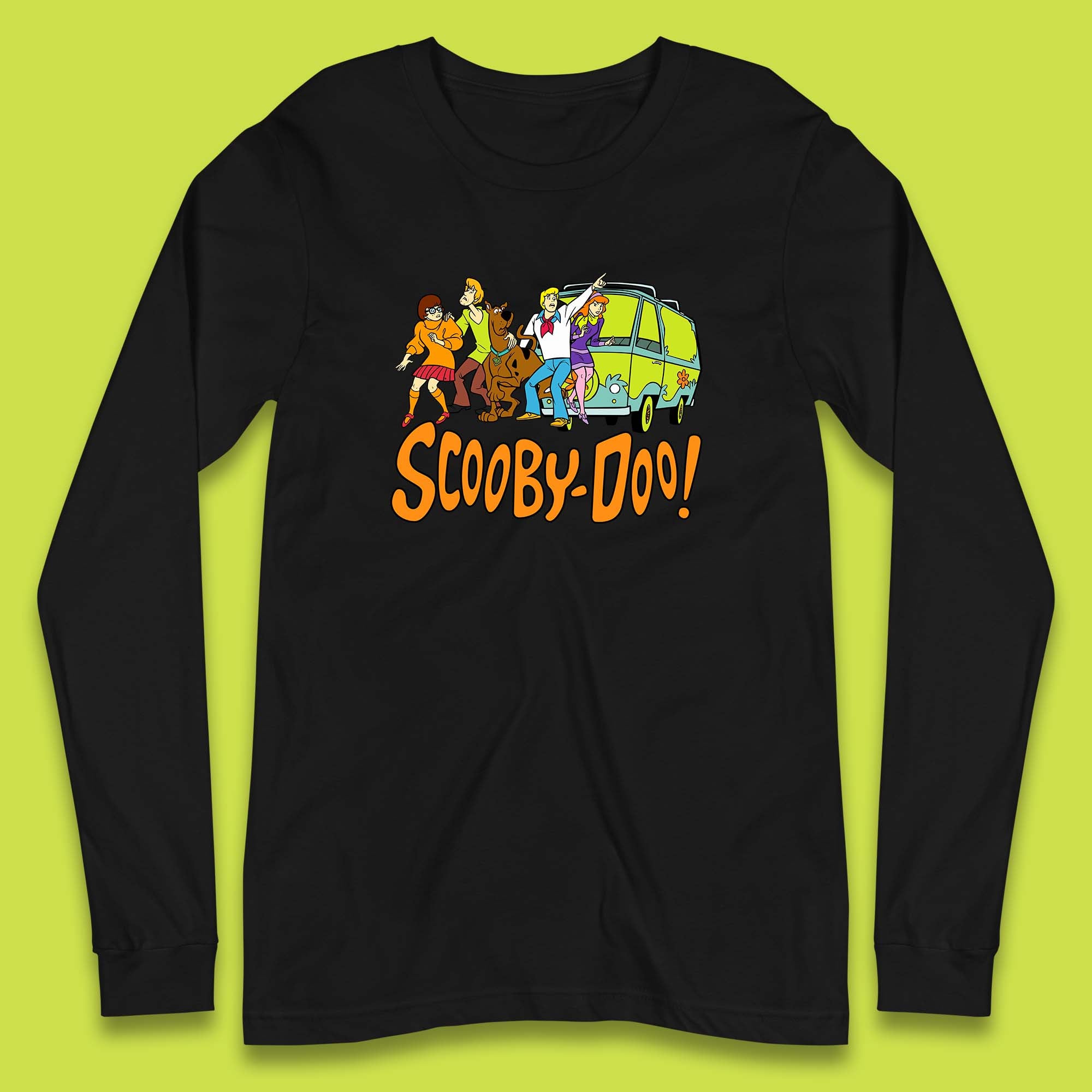 Halloween Scooby Doo & Gang Horror Van Scary Mystery Machine Long Sleeve T Shirt