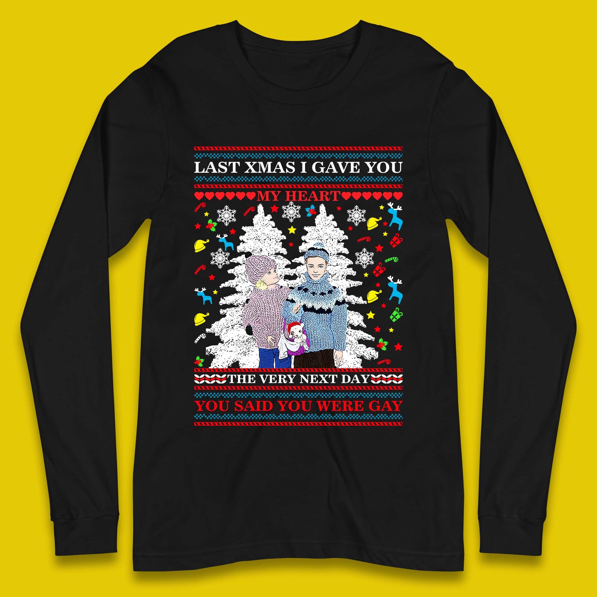 gay christmas long sleeve t-shirt