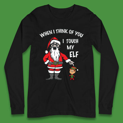 Cheeky Rude Funny Christmas Long Sleeve T-Shirt