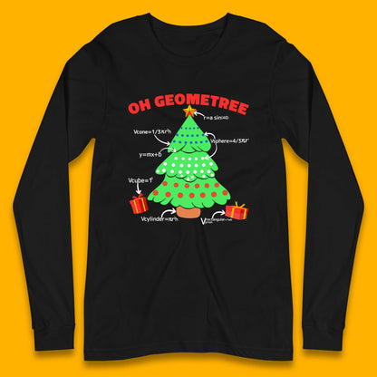 oh geometree christmas tree math geometry t shirt