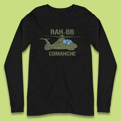 Boeing–Sikorsky RAH-66 Comanche US Army Gunship Attack Helicopter Long Sleeve T Shirt