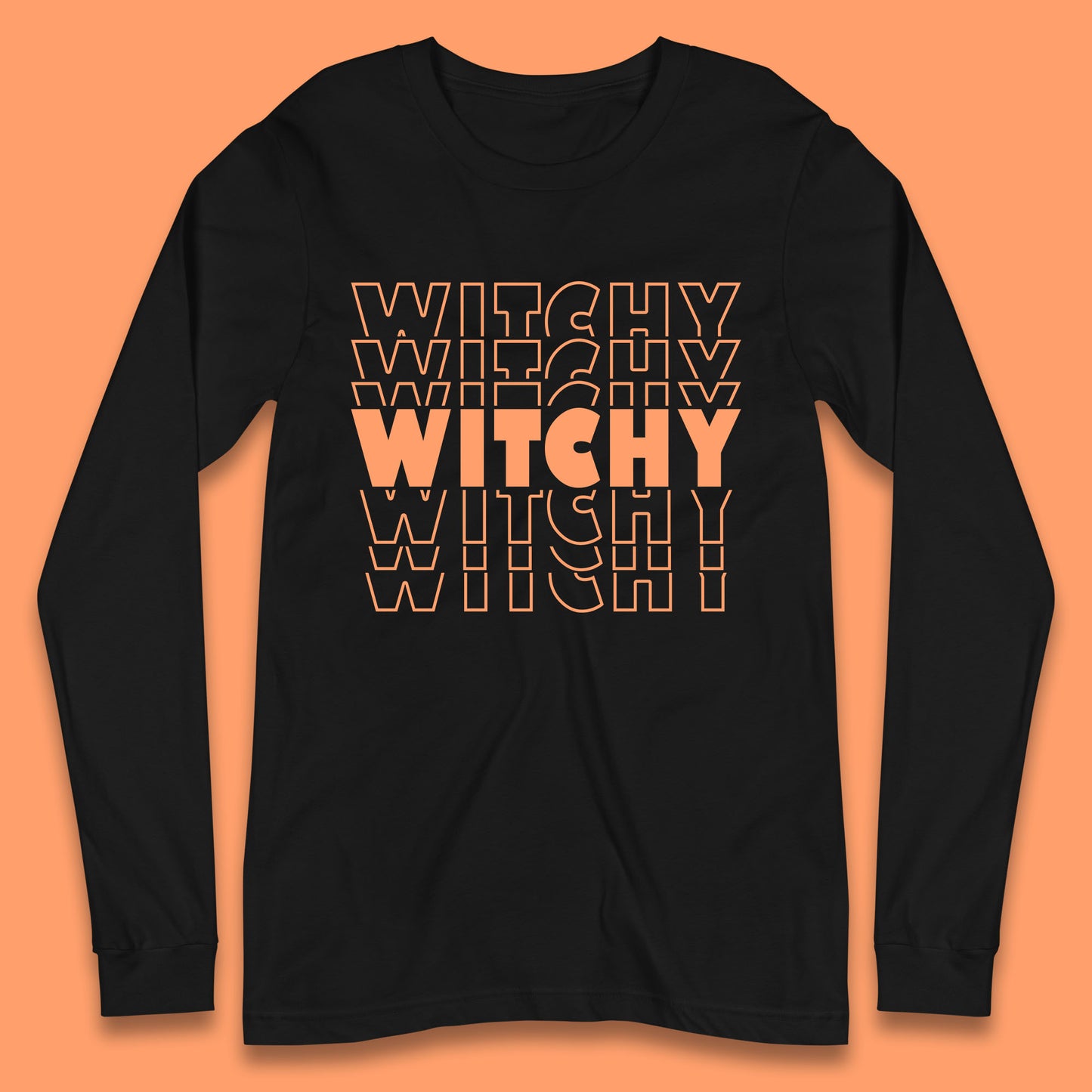 Witchy Halloween Witches Spooky Witch Vibes Witchy Aesthetic Halloween Party Long Sleeve T Shirt