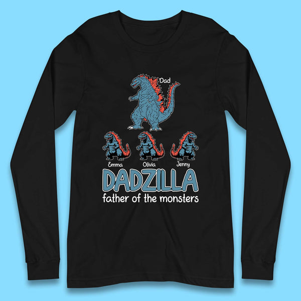 Personalised Dadzilla Long Sleeve T-Shirt