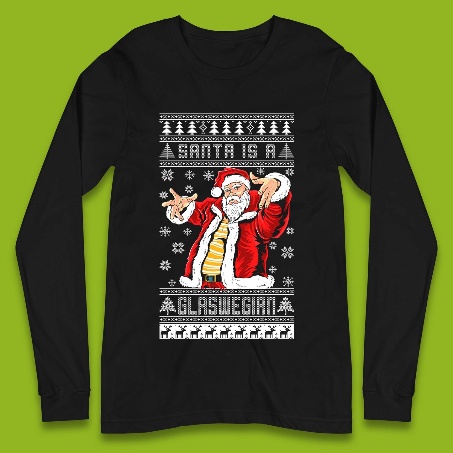 Santa Is A Glaswegian Christmas Long Sleeve T-Shirt