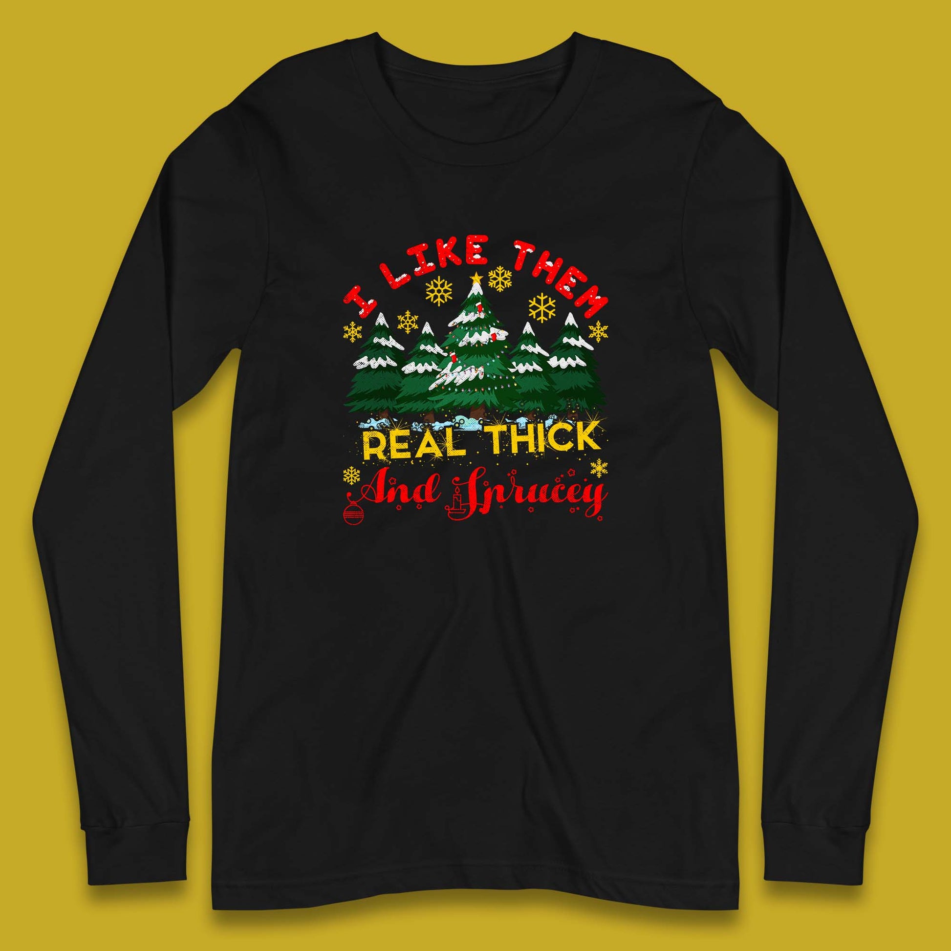 christmas tree long sleeve t shirt