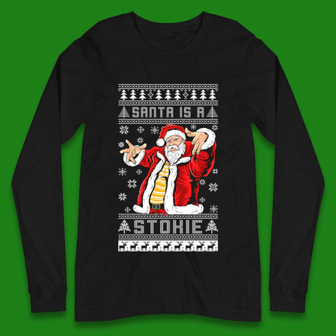 Santa is A Stokie Christmas Long Sleeve T-Shirt