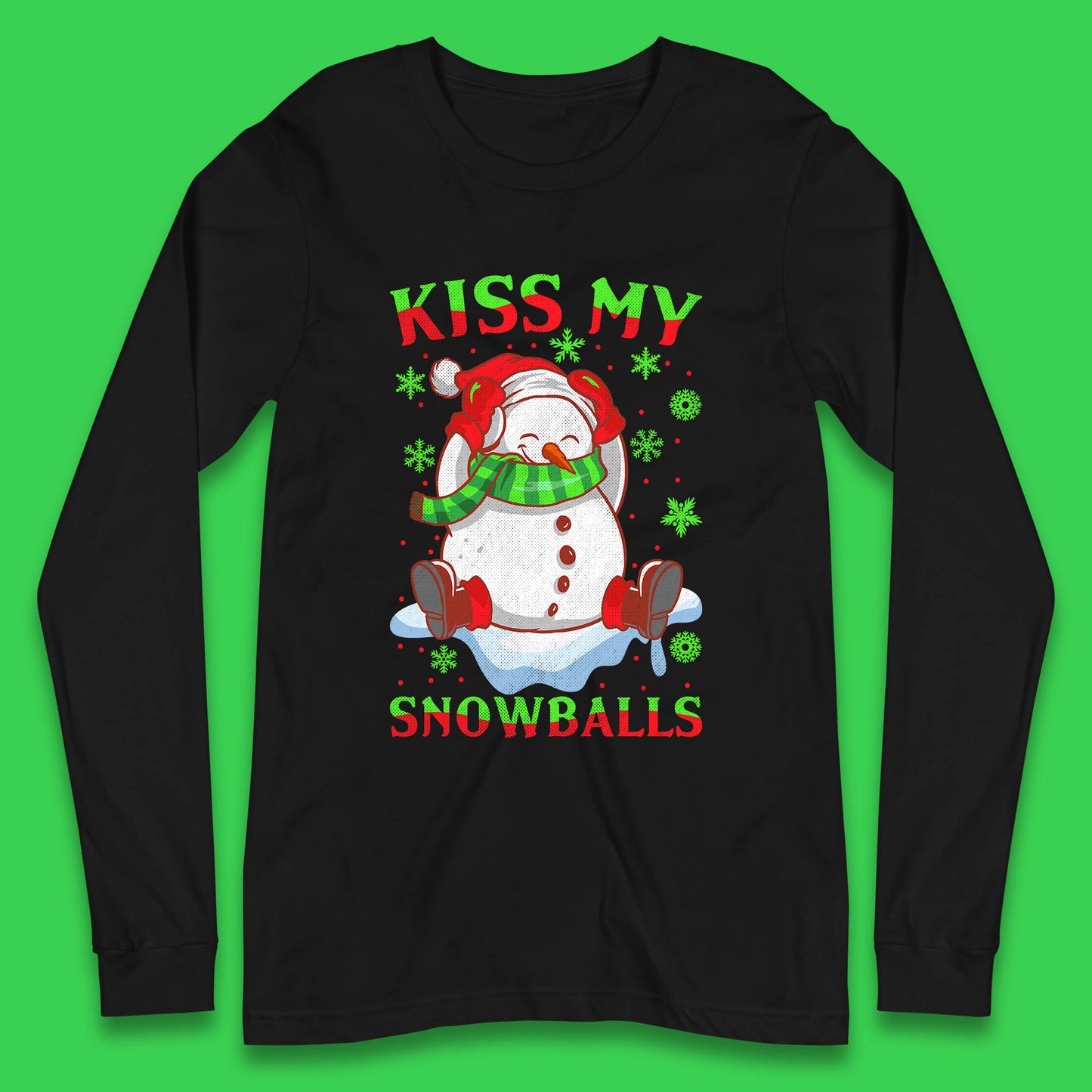 snowman long sleeve t shirt