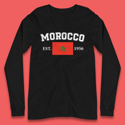 Morocco Est 1956 Long Sleeve T-Shirt