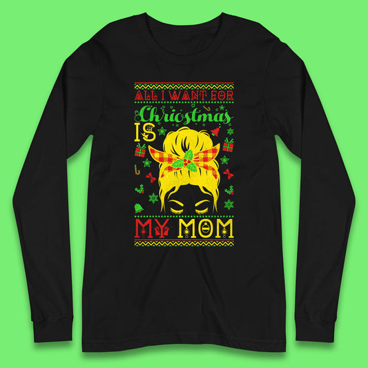 mom christmas long sleeve t shirt