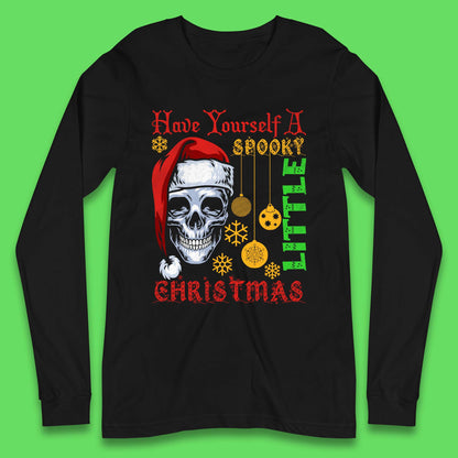 christmas skull long sleeve t shirt
