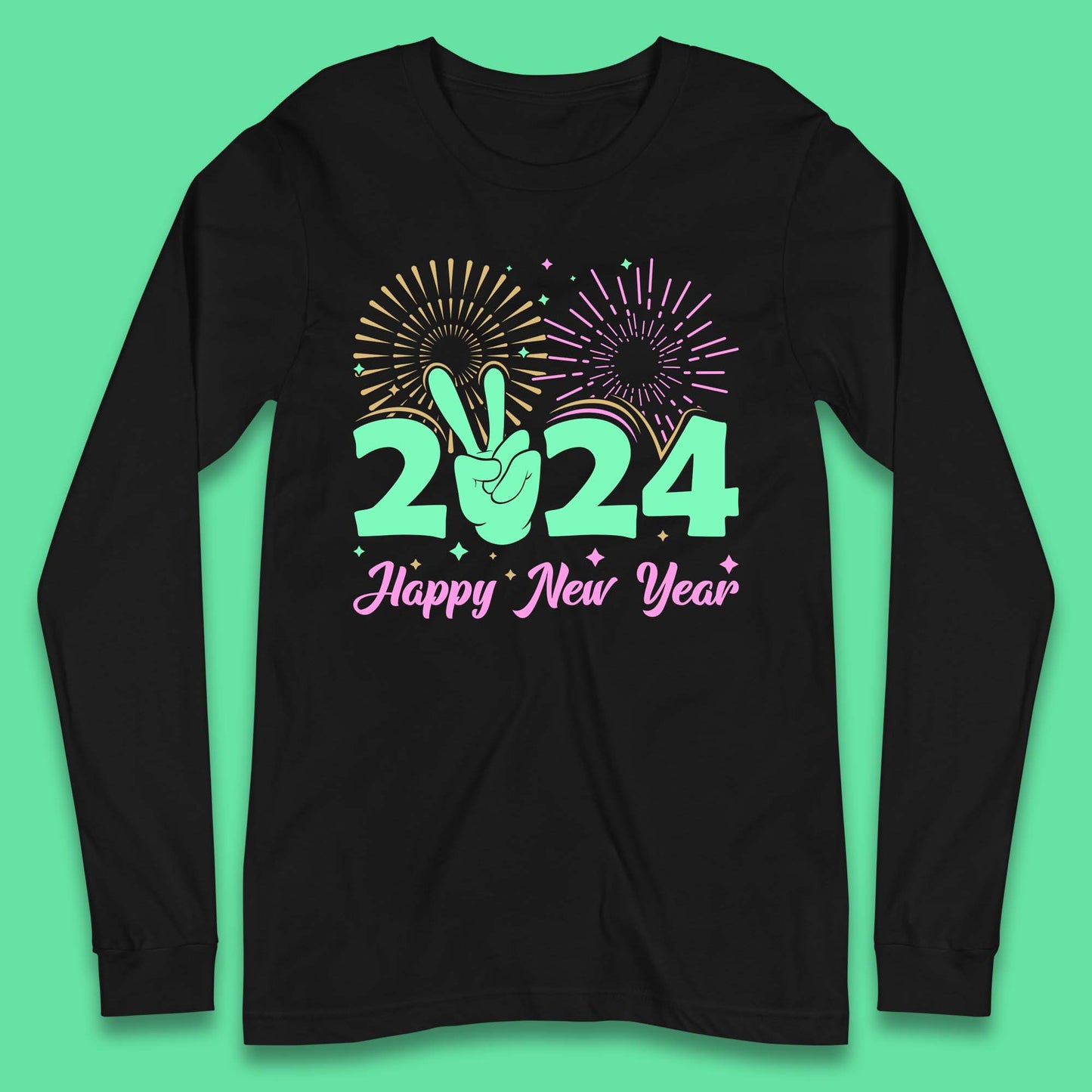 2024 2024 Happy New Year Celebrations Long Sleeve T-Shirt