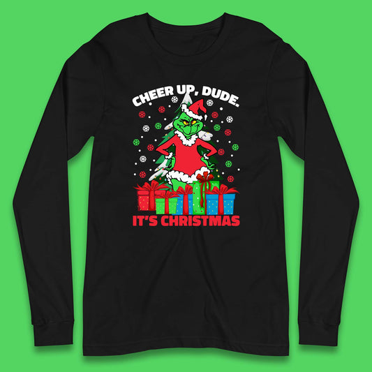 cheer up dude it's christmas long sleeve t shirt