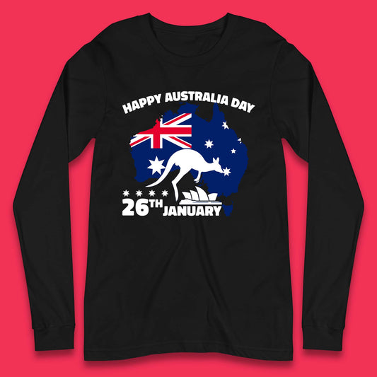 Happy Australia Day 26th January Long Sleeve T-Shirt