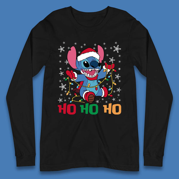 Happy Santa Stitch Christmas Long Sleeve T-Shirt