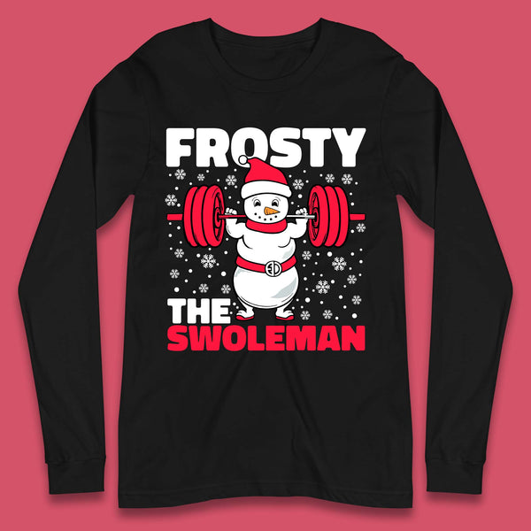 Frosty The Swoleman Christmas Long Sleeve T-Shirt