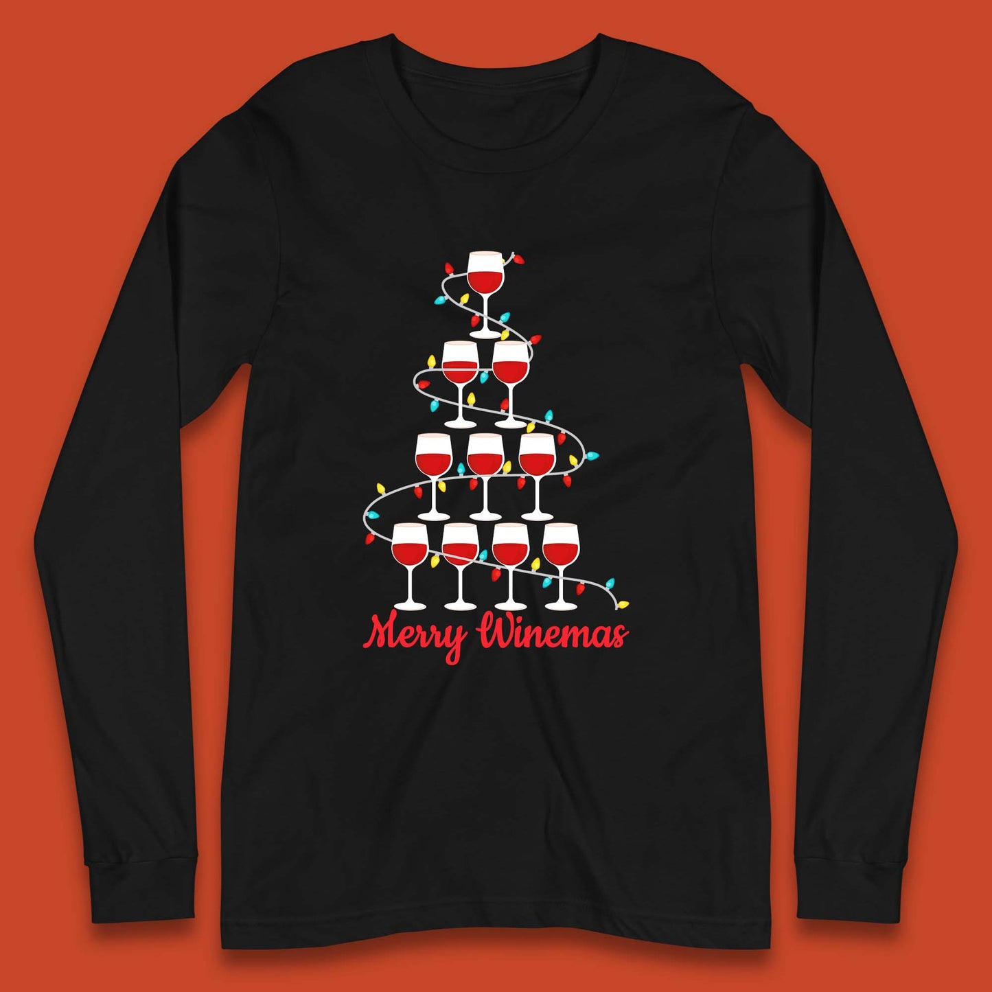 Merry Winemas Christmas Long Sleeve T-Shirt